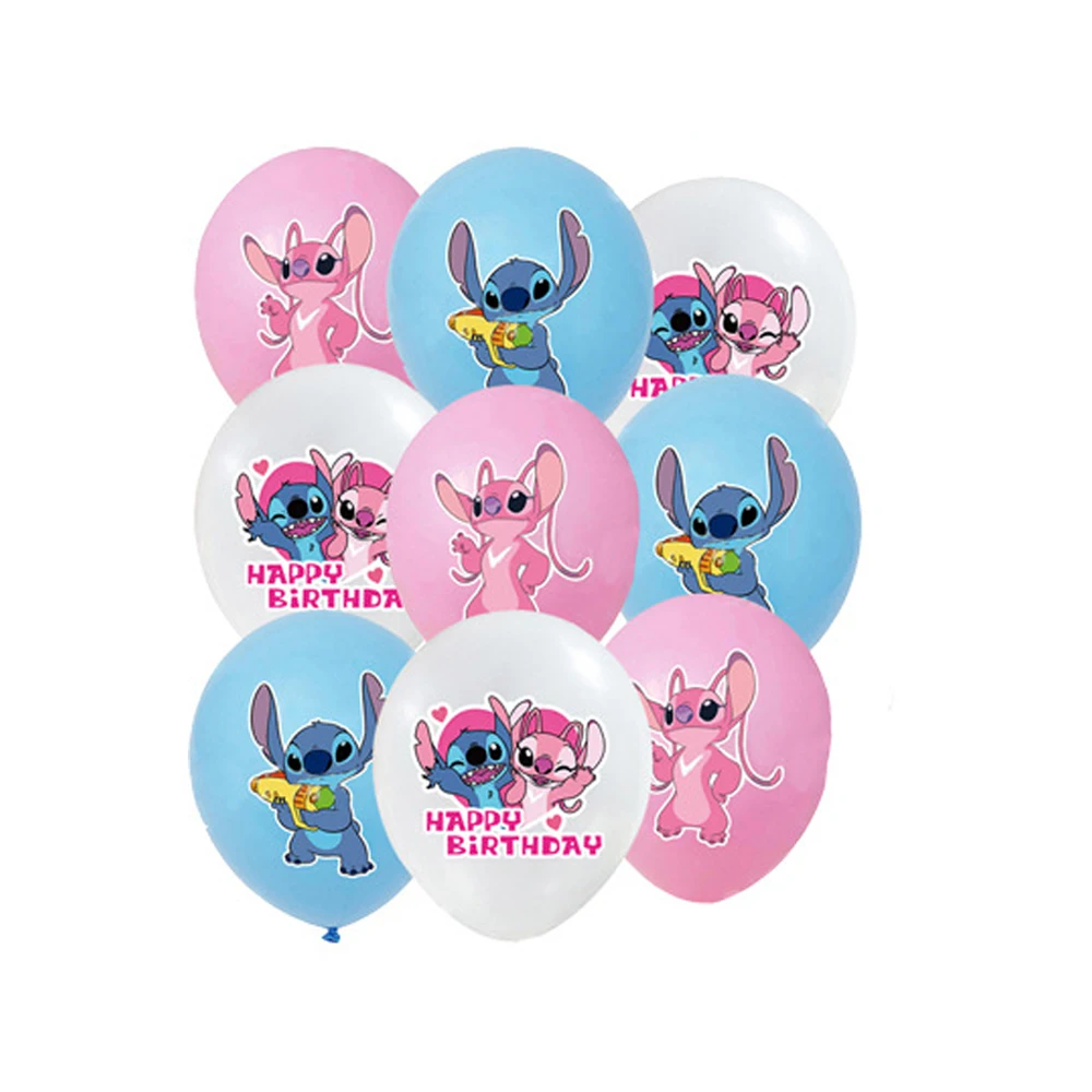 Pink Lilo & Stitch Theme Party Decorations Set Girls Favors Happy Birthday  Banner plate cup napkin ballon10-20peopler ues Party - AliExpress