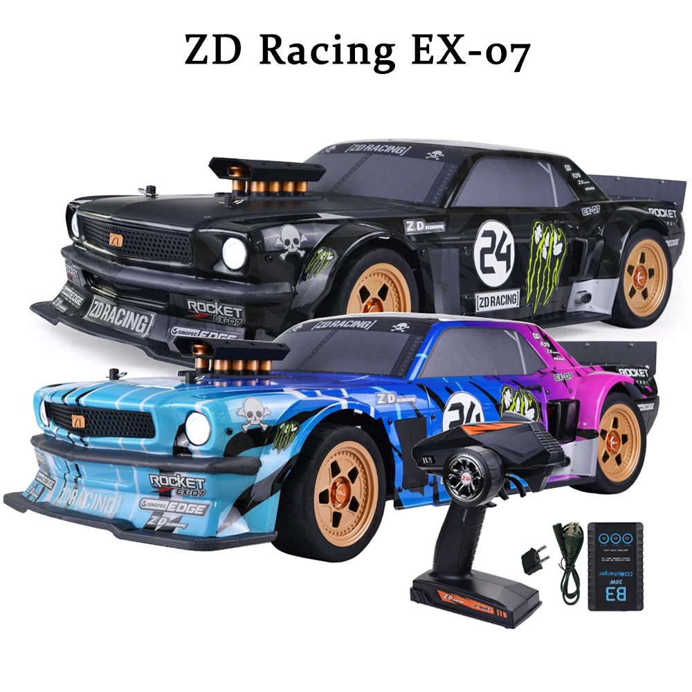 ZD Racing EX07 1/7 4WD RC High-speed Professional Flat