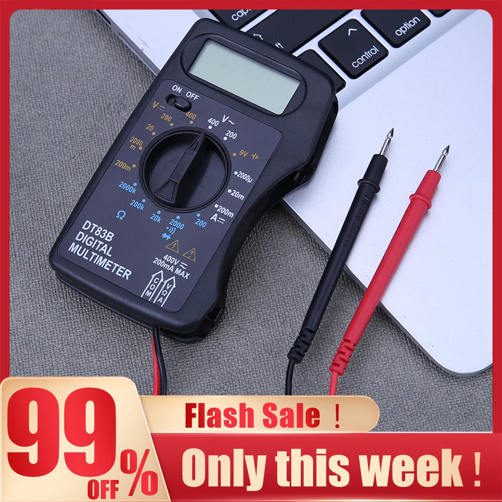 DT83BPortableDigitalMultimeter1999CountsMiniPocketAmmeter