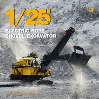 Heavy Duty Machine RTR 1/25 RC Excavator Remote Control Vehicle Metal Electric Rope Shovel Excavator Mining Digger with Lights 1