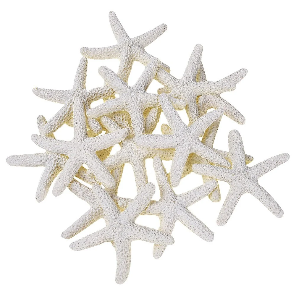 Resin Starfish Ornaments 15 Pieces for Wedding Decor