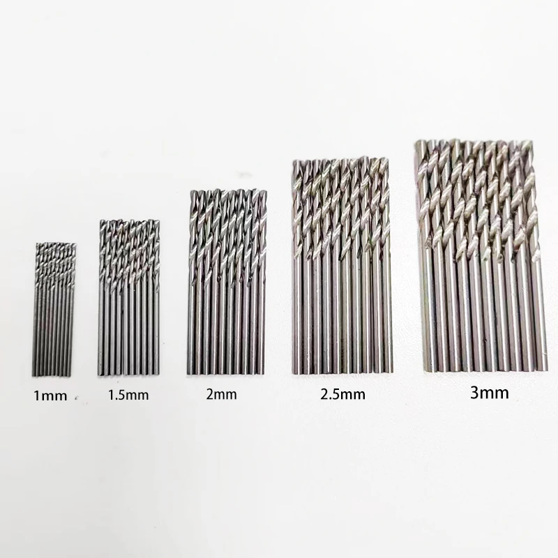 drill bits 50pcs for drilling holes drill bit combination white diamond titanium plated
