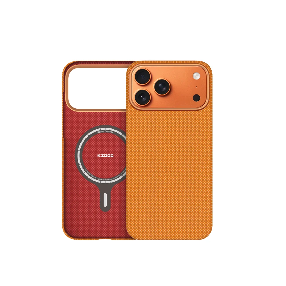 KZDOO Keivlar Explorer Magnetic Carbon Fiber Case - Luxury Slim Durable Thin Cover