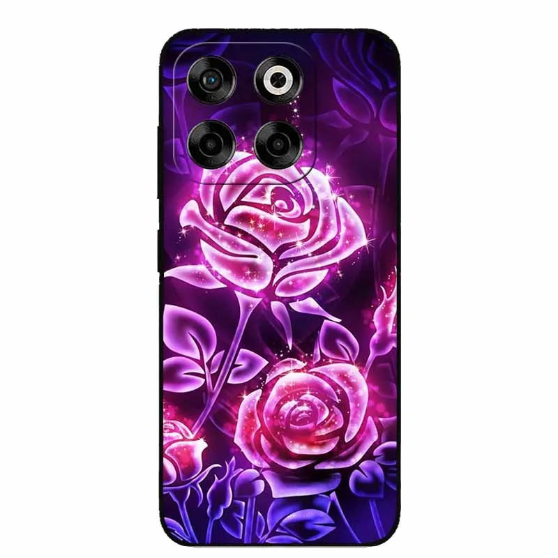 Fashion Protective Silicone Phone Case Back Cover, Black