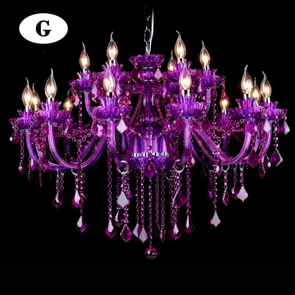 white chandelier Colorful crystal chandelier pink, green, purple, red, blue living room bedroom dining room girl children's room chandelier small chandeliers Chandeliers