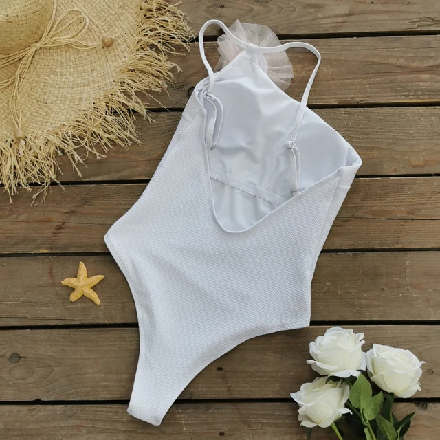 Costume Da Bagno Monospalla Push Up - Bikini Elegante Per Spiaggia, Materiale Elastico - Foto 2