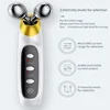 3D Face EMS Roller Lifting Massager Chin Reducer Microcurrent V Face Lift Machine Vibration Electric Facial Tighten Massager 4