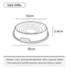 304 Stainless Steel Cat Dog Pet Bowl Non Slip Durable Anti Overthrow Shallow Mouth Design Not Black Chin Grain Basin 4