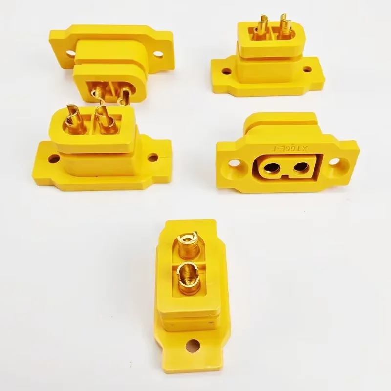 5pcs / 10pcs XT60E-F 암 플러그 대전류 금/황동 니켈 도금 커넥터 전원 배터리 연결 어댑터 RC 모델용