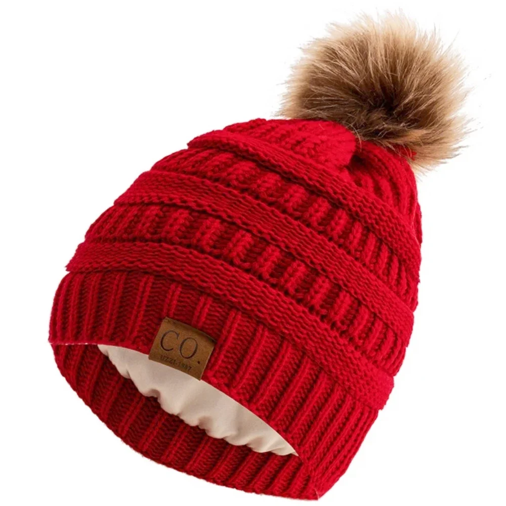 Neue Mode Anti-Statische Winter Hut Satin Thermische Faux Pelz Pompoms Mützen Hut Frauen Mädchen Im Freien Chic Hüte – Detail 17