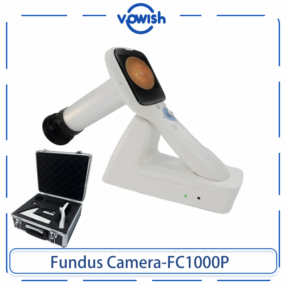 Fotocamera per fondo retinale automatica digitale portatile veterinario Attrezzatura oftalmica Fotocamera portatile per fondo oculare animale veterinario