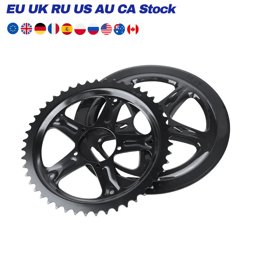 E Bike Chain Wheel Replacement For BAFANG BBS01 BBS02 Chain Guard Black