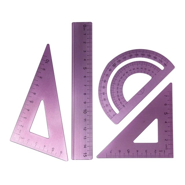 4pcs Measuring Tools Math Geometry Teacher Office For School