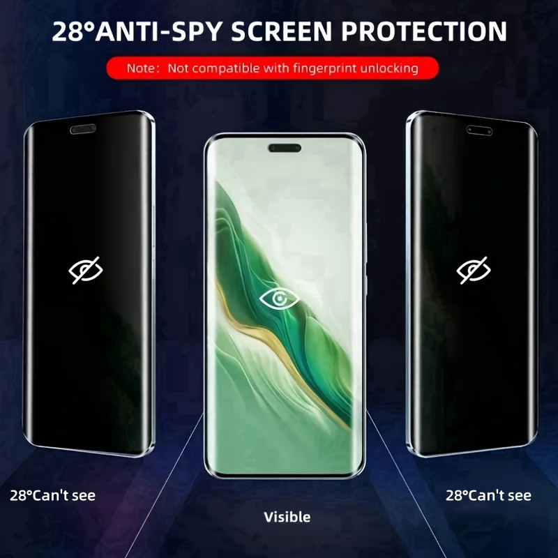 Dual Anti-Spy Hydrogel Screen Protector Film - Premium Privacy & Protection