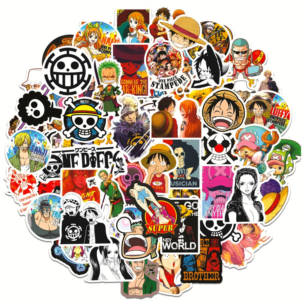 10/30/50/100PCS Mix ONE PIECE Anime Stickers Decals DIY Suitcase Fridge
