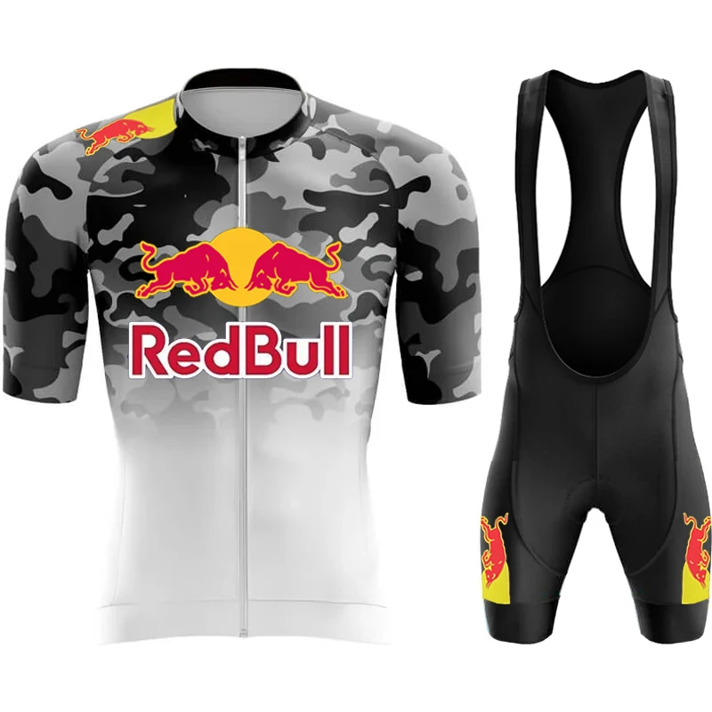 Road Bike Uniform Red Bull Cycling Bib Equipment Man 2024 Mens Jersey Men's Clothing Clothes Professional Shirt Tricuta Bicycles 6