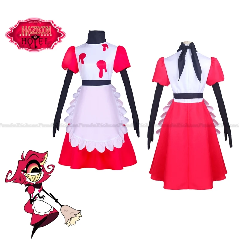 

Anime Hazbin Niffty Cosplay Hotel Costume Costume Fancy Dress Outfits Halloween Carnival Women Maid Suit Niffty Full Set