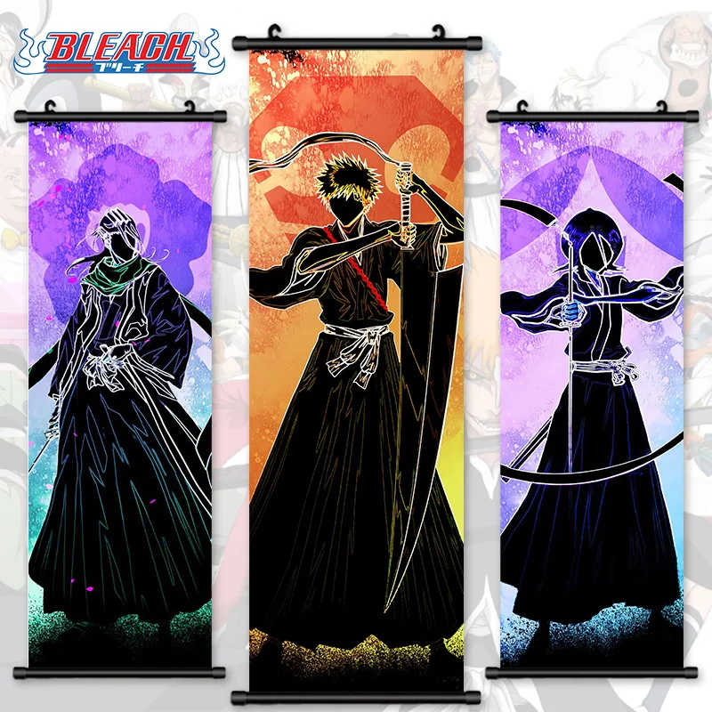 Bleach Kurosaki Ichigo Anime Canvas Painting Unohana Retsu Poster Print Hanging Scroll