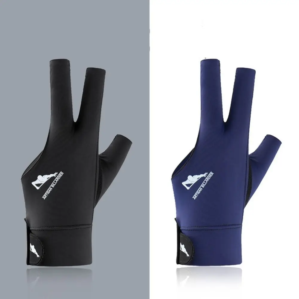 

Anti-sweat Billiards Gloves Wear-resistant Non-slip 3 Fingers Billiard Glove High Elastic Single Piece Open 3 Fingers Gloves
