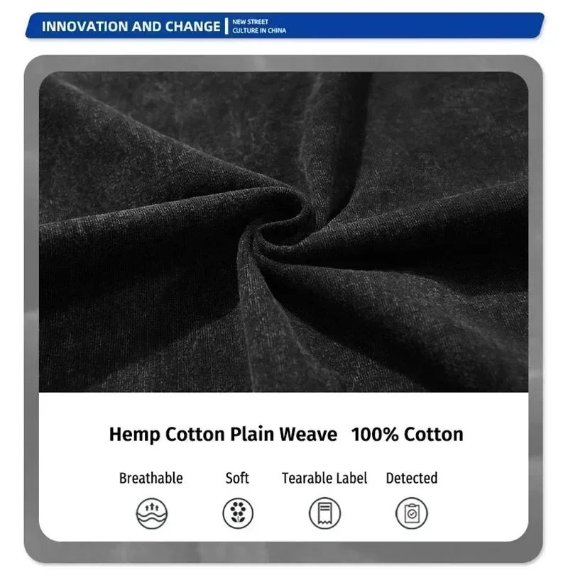 Description Picture 6 of item2024 New Berserk Anime Print, Vest Summer, Cotton Vest Men's Washed Retro Sleeveless T-Shirt Ins