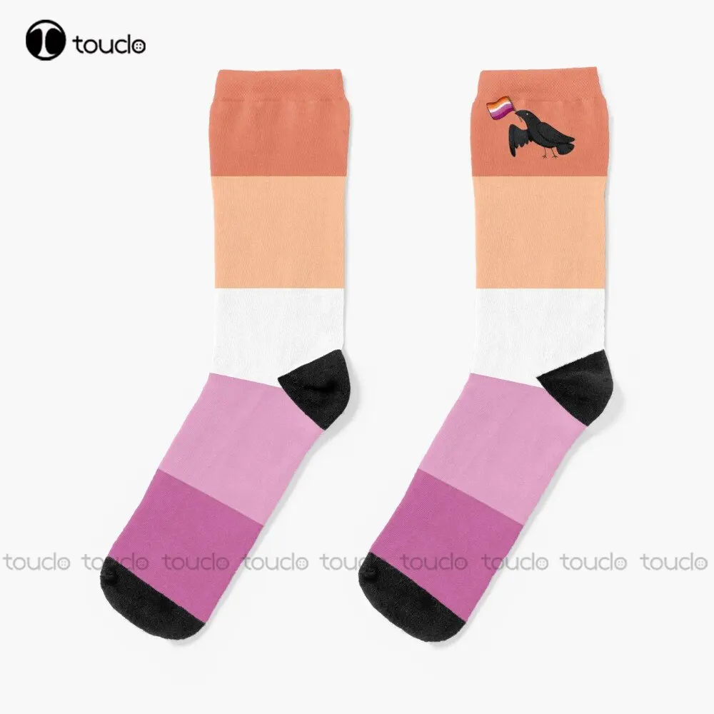 

Pride Corvids - Lesbian Socks Brown Socks Personalized Custom Unisex Adult Teen Youth Socks 360° Digital Printing Streetwear