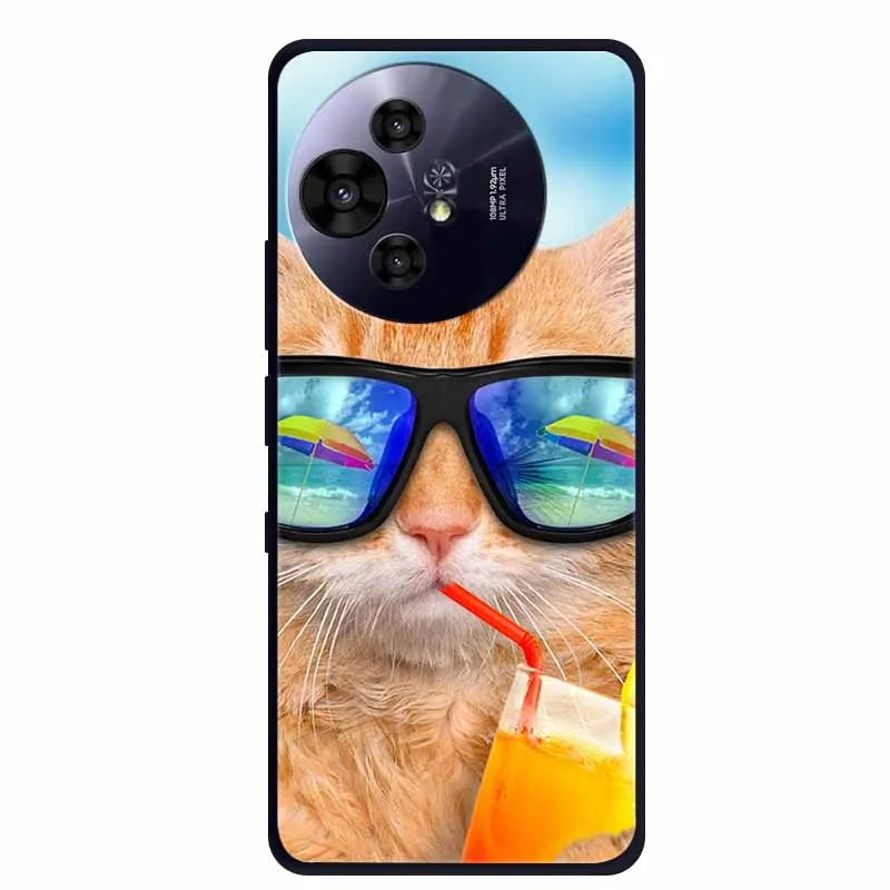 Premium Black Silicone Protective Case for TCL 50 Pro NxtPaper 5G