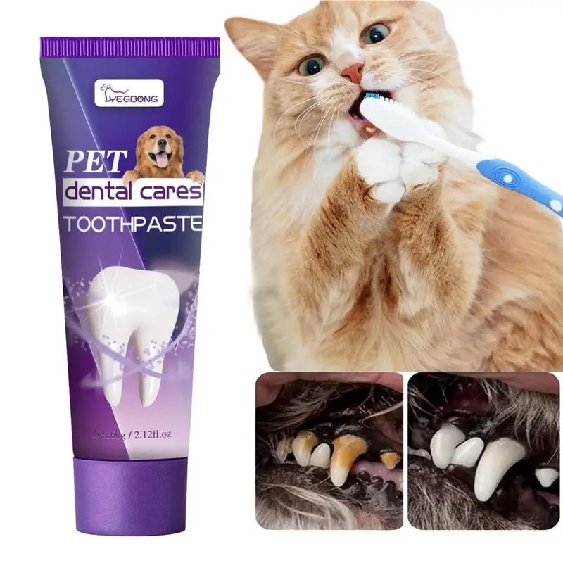 

Dog Toothpaste For Puppies And Adult Dogs 60g Teeth Cleaning Breath Oral Care Gel Safe And Deep Cleaning Eliminates Bad Breath