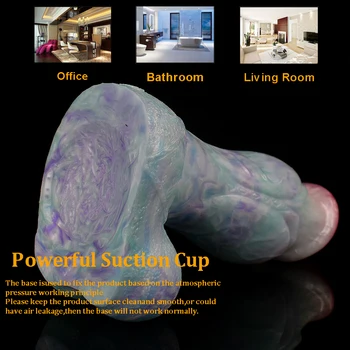 2022 New Big Dick Dildo Female Masturbators Wolf Dog Penis With Suction Cup Silicone Huge Anal Sex Toys For Men Women Sex Shop 5