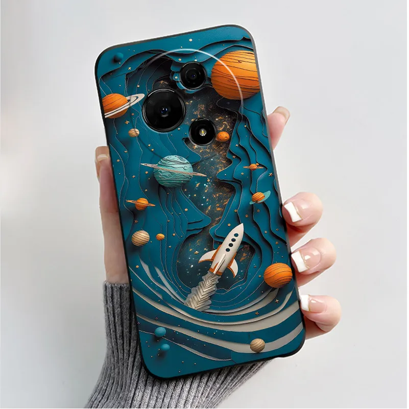 Luxury Fashion Butterfly Flowers Black Soft Silicone Shockproof Phone Case Cover