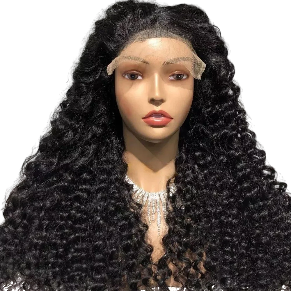 Curly 13x4 Lace Front Human Hair Wig Indian Women Deep Wind Hd
