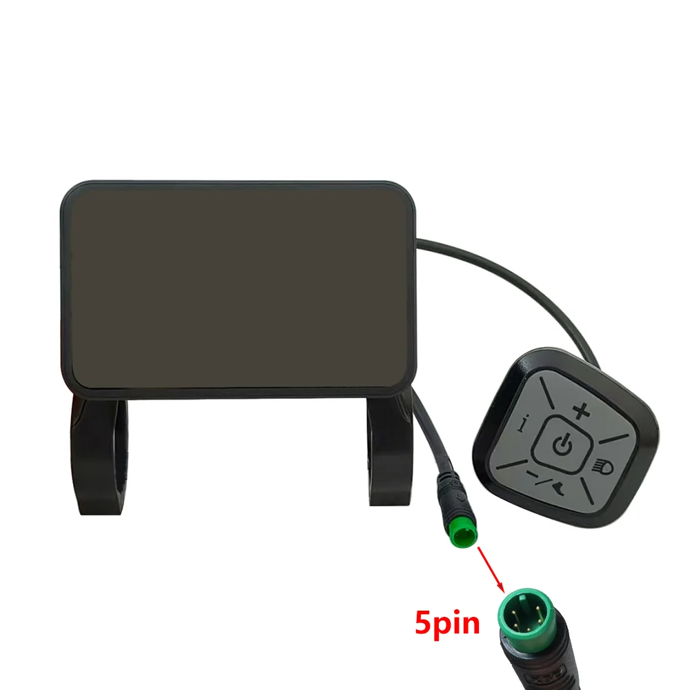 전기 자전거용 YL81F Yolin 48V UART 프로토콜 듀얼 드라이브 5핀 자전거 컴퓨터 주행 거리계 속도계 Ebike 디스플레이 화면 미터