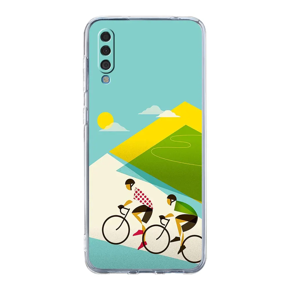 Protective Bicycle Exercise Themed Phone Case with French Design