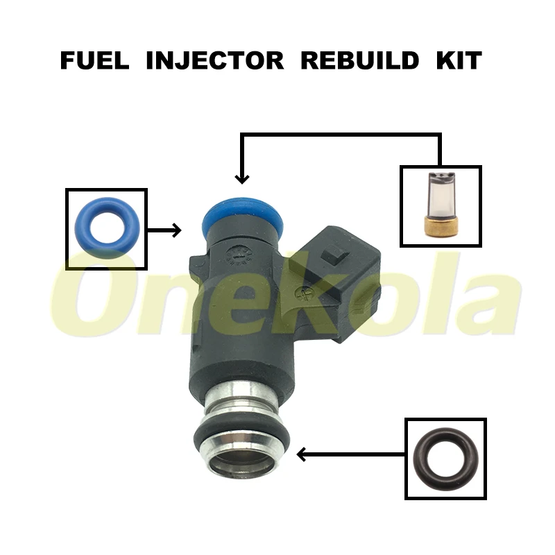 Fuel Injector Service Repair Kit Filters Orings Seals Grommets for  CHEVROLET Engine 25368820A