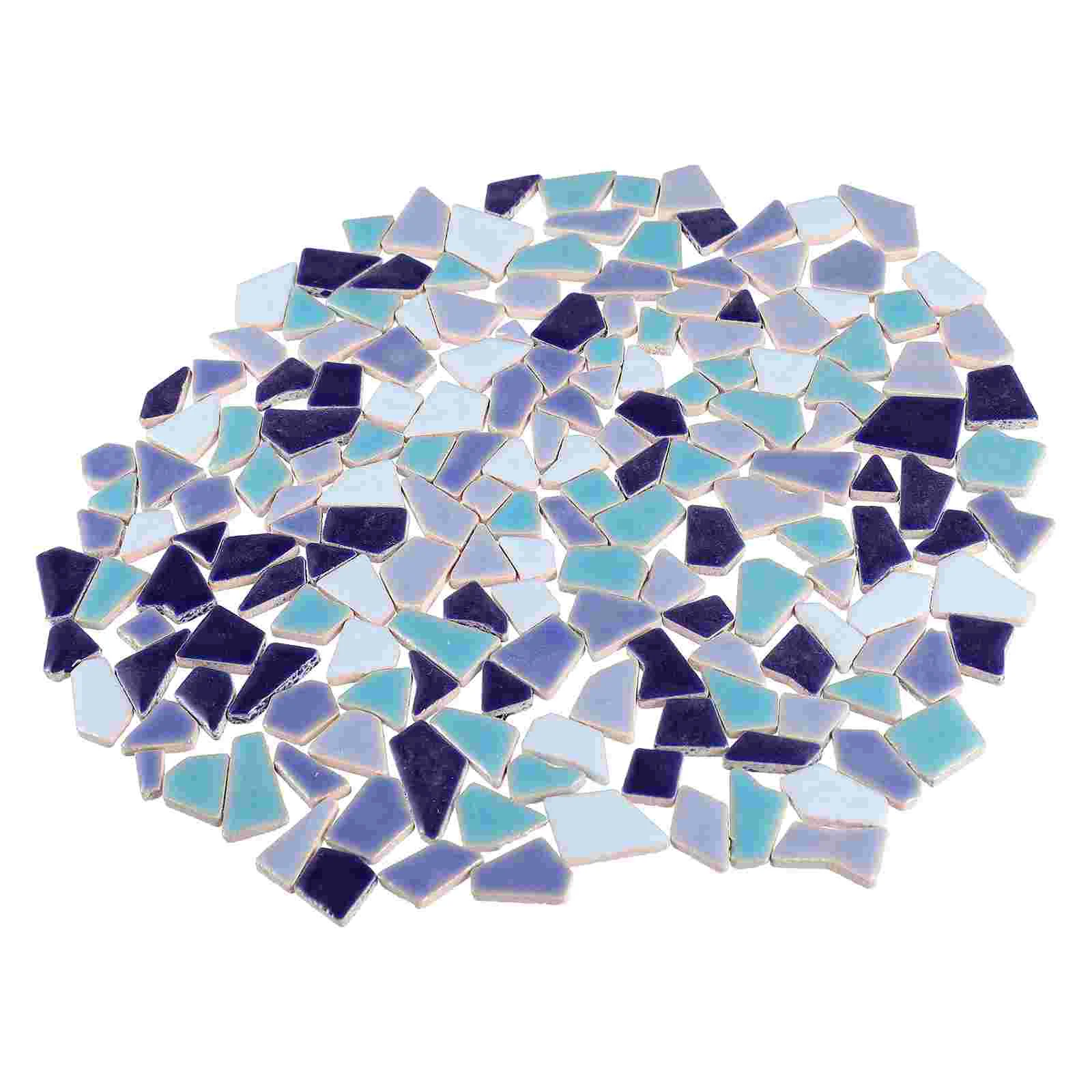 Ceramic Mosaic Tiles 200 Pieces Mosaic Particulate Stone Handmade Crafts Supplies Sturdy Glazed Ceramics Desk Home Decor Art diy mosaic supplies acrylic mosaics glass mosaic tiles mirror mosaic tiles mother pearl mosaic tiles