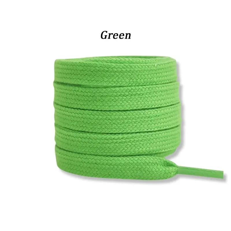 Vibrant Solid Color Cotton Shoelaces for All Ages - Variety of Lengths