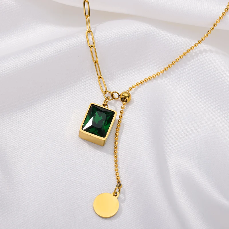 Multi-layer Necklace For Women Stainless Steel Gold Plated