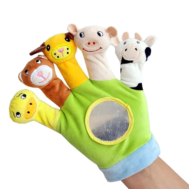 Soft Stuffed Finger Hand Puppet Plush Toys Animals Role Play Tell Story Doll For Parent-child Interactive Baby Toys 0-12 Months 4