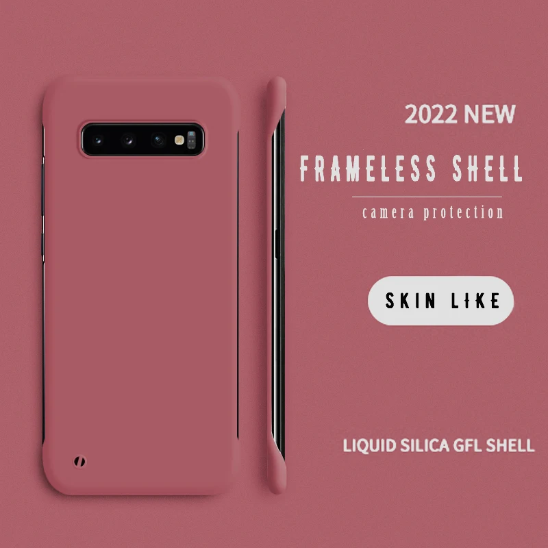 Schlichte, dünne, matte Handyhülle für Samsung Galaxy S22 S21 S20 FE S10 Plus Bumper Note 20 Ultra 10 Plus Randlose Hülle_voghion.com