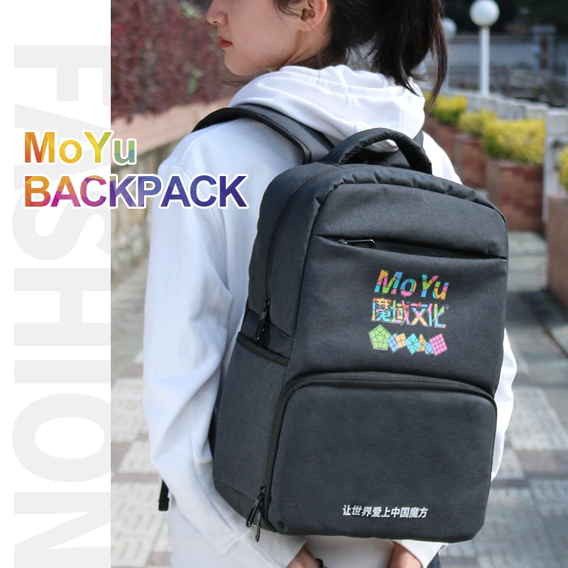 Moyu Backpack Bag Black Professional Backpack Bag For Magic Puzzle Cube 2x2 3x3x3 4x4 5x5 6x6 7x7 8x8 9x9 All Layer Toy Sets 5