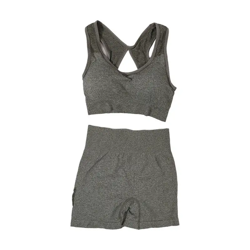 Womens Yoga Set - Fitness Vest  Shorts for Running and Workouts