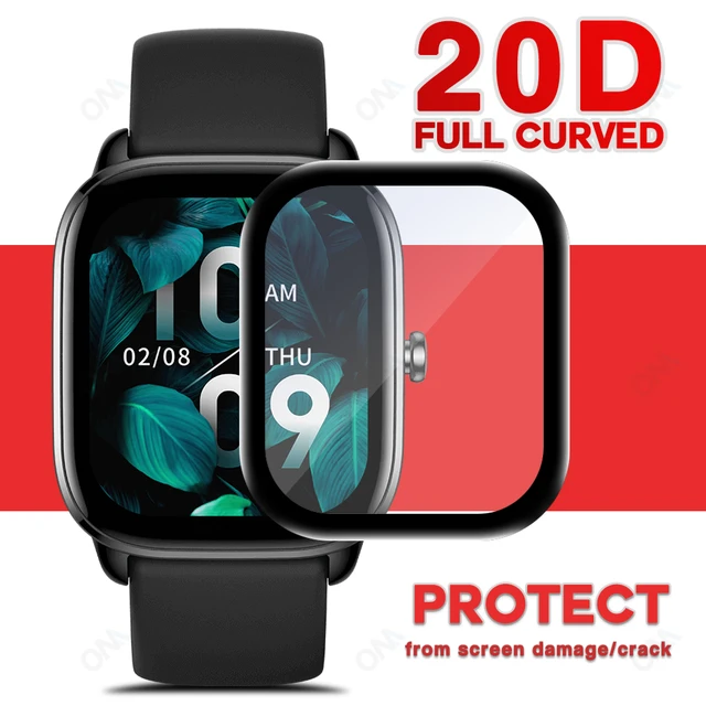 soliocial Paquete de 3 protectores de pantalla para Amazfit GTS 4 Mini  protector de pantalla 3D con borde curvado para reloj inteligente cobertura  – Yaxa Colombia