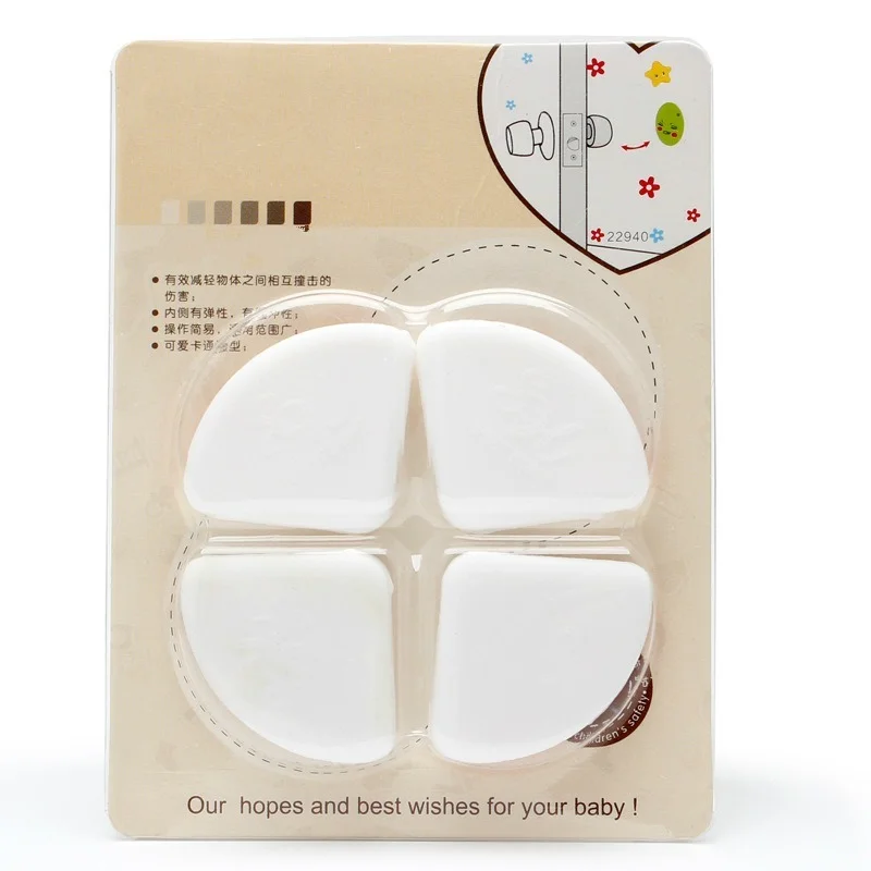 Safety Glass Table Corner Protector Guards For Baby Toddler Kids Head Furniture Edge Anti-collision Bumper Pad Cover 4pcs/set silicone table corner protector table corner protector table edge protector furniture anti collision strip