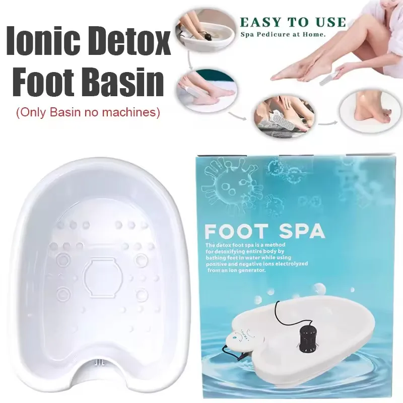 Foot BathTub Only Detox Ion Foot Spa Bath Basin Foot Soaking Buckets Sauna Foot spa Bathtub Vibration Massage Care Arrays Aqua
