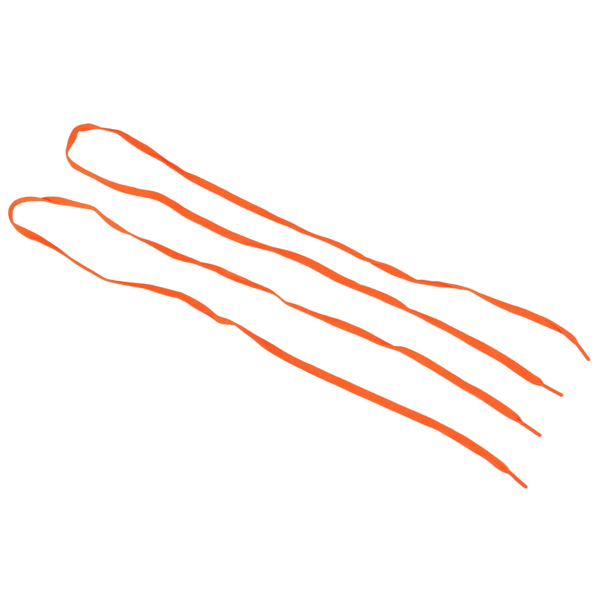 Hot sale Trainers Replacement 8mm Wide Orange Flat String Shoelace Pair