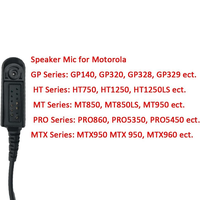 RISENKE-Speaker Mic for Motorola GP328,MTX950,MTX960,MTX8250,MTX8250LS,MTX9250, PRO5350,PRO5450,PRO5550,PRO7450,PRO7550,PRO775