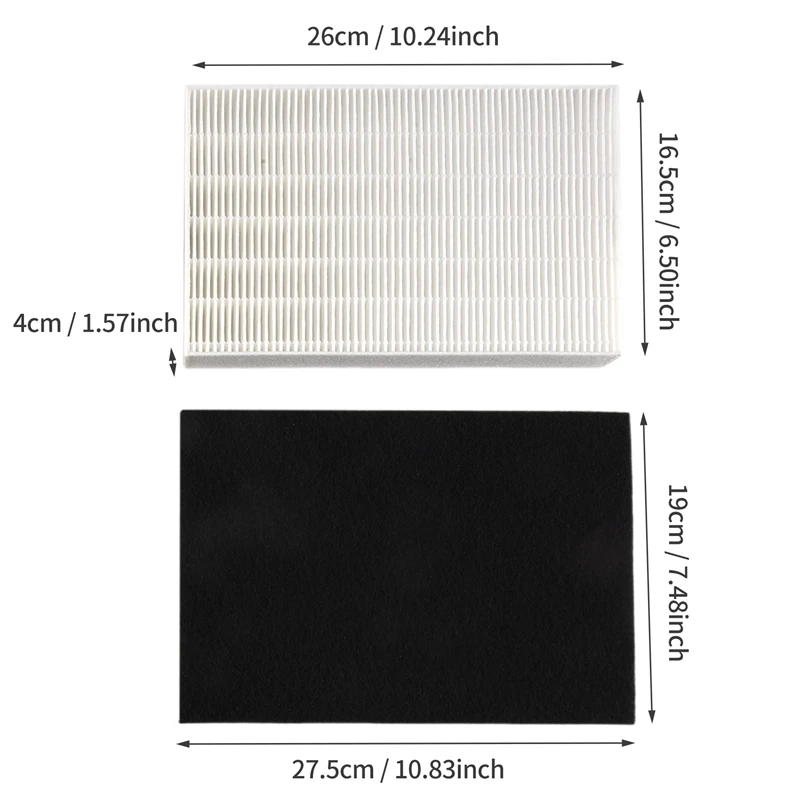 YOST-2 HEPA + 4 Carbon Filter Suitable For Honeywell HPA100 And HPA090 HPA094 HPA100 HPA104 HPA105 HPA106 Air Purifiers