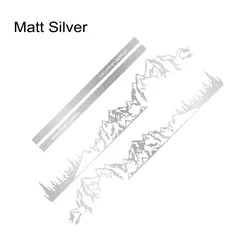 Set of 4 Versatile Car Stickers - Stylish Camper Van and Motorhome DIY Decals - SWB (Matt Silver)