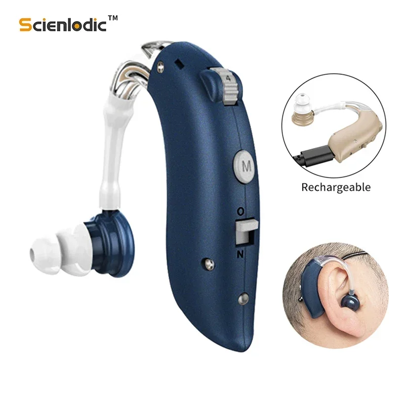 Ear Aid Rechargeable Hearing Aid BTE Hearing Aids Ear Listening Device Adjustable Tone Amplifier Hear Super hearing aid