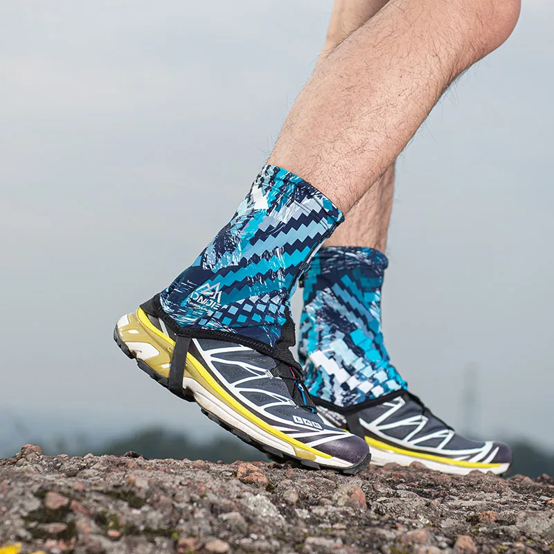 Running Short Trail Gaiters Protective Sandproof Shoe Covers With Drawstring for Outdoor Jogging Hiking Gaiter bicycle shoe covers leg gaiters