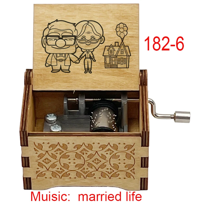 Carousel Music Box Music Box Married Life Musical box Hand wooden music box for boyfriend girlfriend husband wife birthday gift